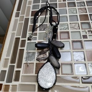 Vintage Unique Lucite Boho Necklace